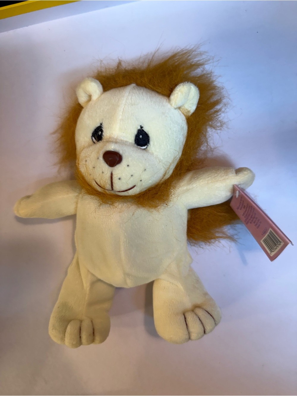 Precious moments enesco Plush Lion Stuffed Animal Toy - Cream with Brown Mane